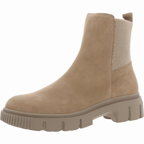 Bandit Womens Zipper Suede Chelsea Boots Slip Resistant All Day Wear Party Goer
