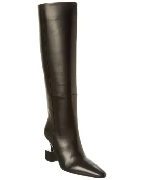 Comfort Toe Box microfiber Jacquemus The Bisou Leather Knee-High Boot