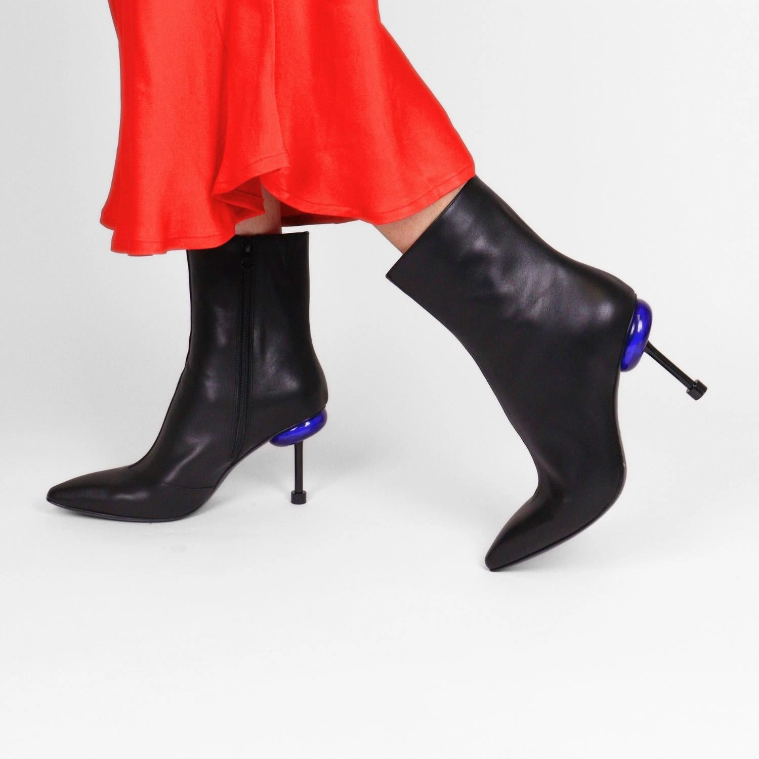 Osha Nox Hi In Black Nappa Fashion Show All-Purpose Use