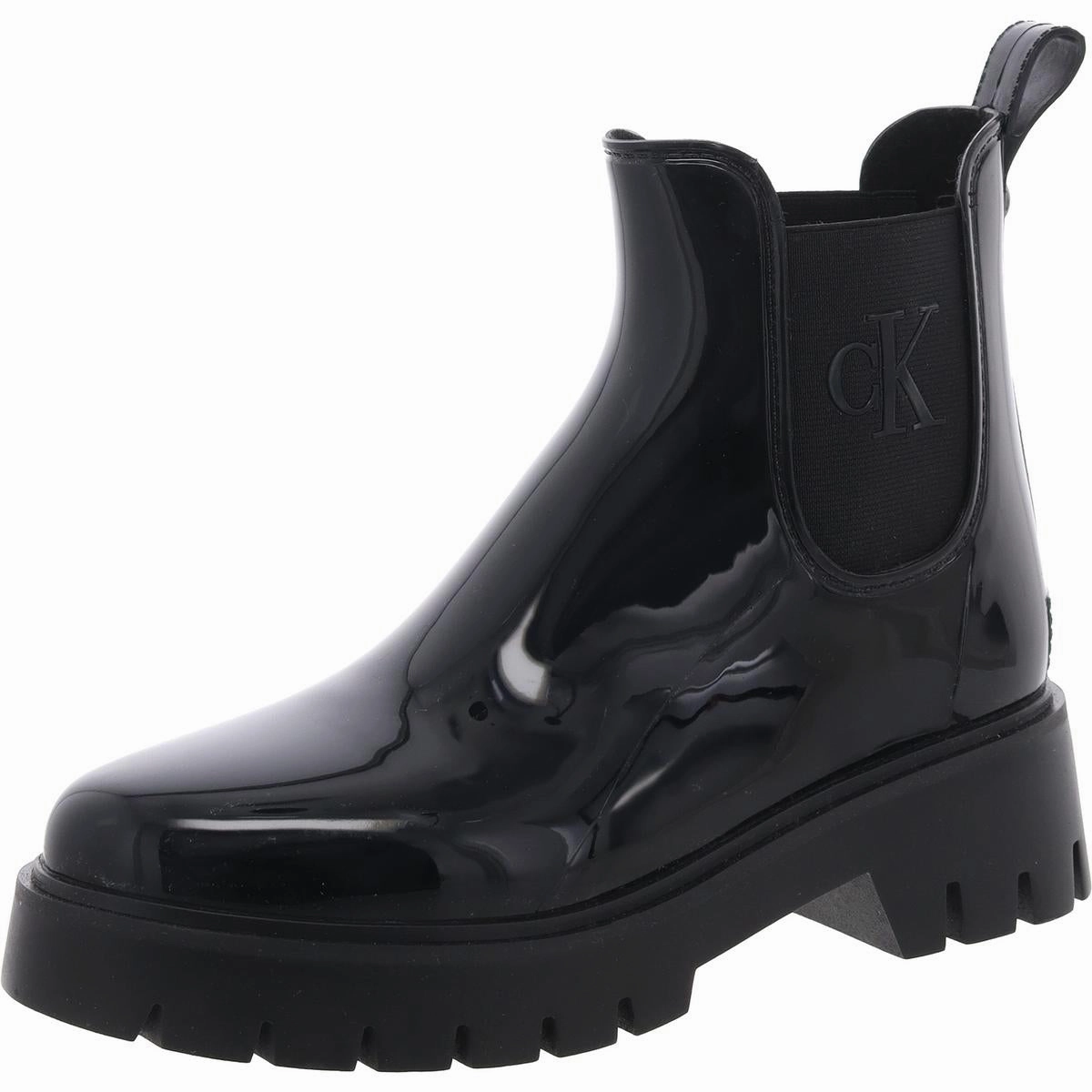 Wende Womens Slip-On Lugged Booties Work Ready Seamless Comfort Urban Commute