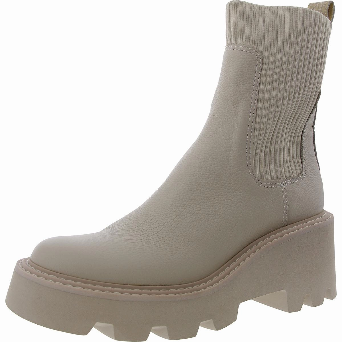 Tough Grip Low Profile Remote Hiking Womens Solid Faux Leather Ankle Boots