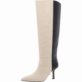 Tough Exterior Bryn Womens Two Tone Leather Knee-High Boots