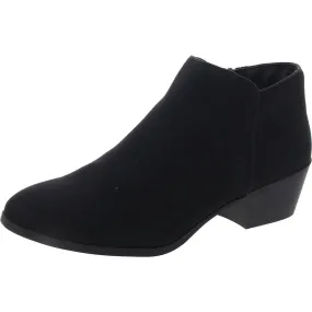 Wileyy Womens Solid Zippered Booties Clean Form