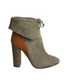 Aquazzura Cambridge Ankle Boots in Beige Suede Eco Material Mountain Hike