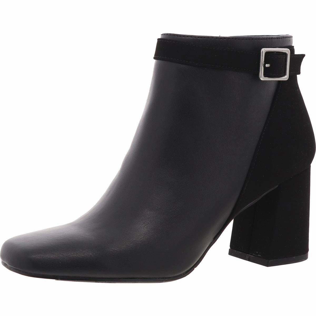 Workplace Use Winnipeg Womens Block Heel Faux Leather Ankle Boots