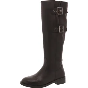 Anti-fungal Comfortable Heel Jaymes Womens Leather Block Heel Knee-High Boots