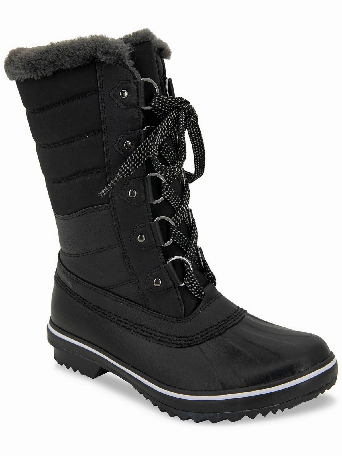 Farm Life Thermal Core Mountain Hike Siberia  Womens Cold Weather Leather Winter & Snow Boots
