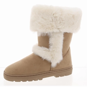 Insulated Stylish Explorer Padded Interior Rainy Day Commuter Wittyy Womens Pull On Round Toe Mid-Calf Boots
