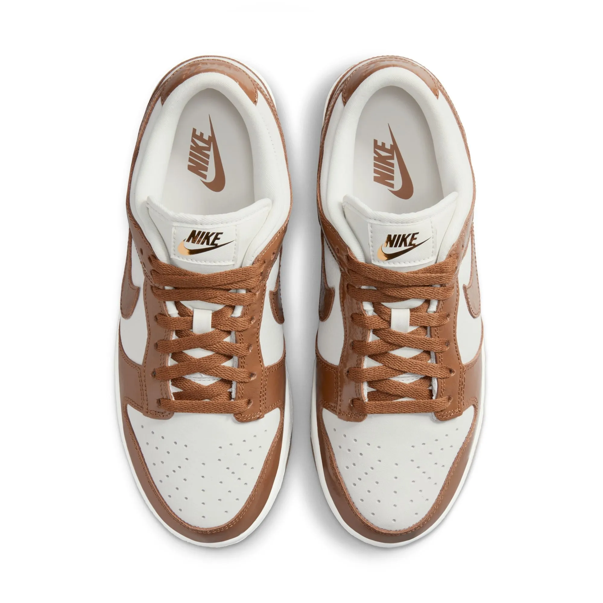 Lean Fit Rubber Traction Grip Women Nike Dunk Low LX 'Brown Ostrich'