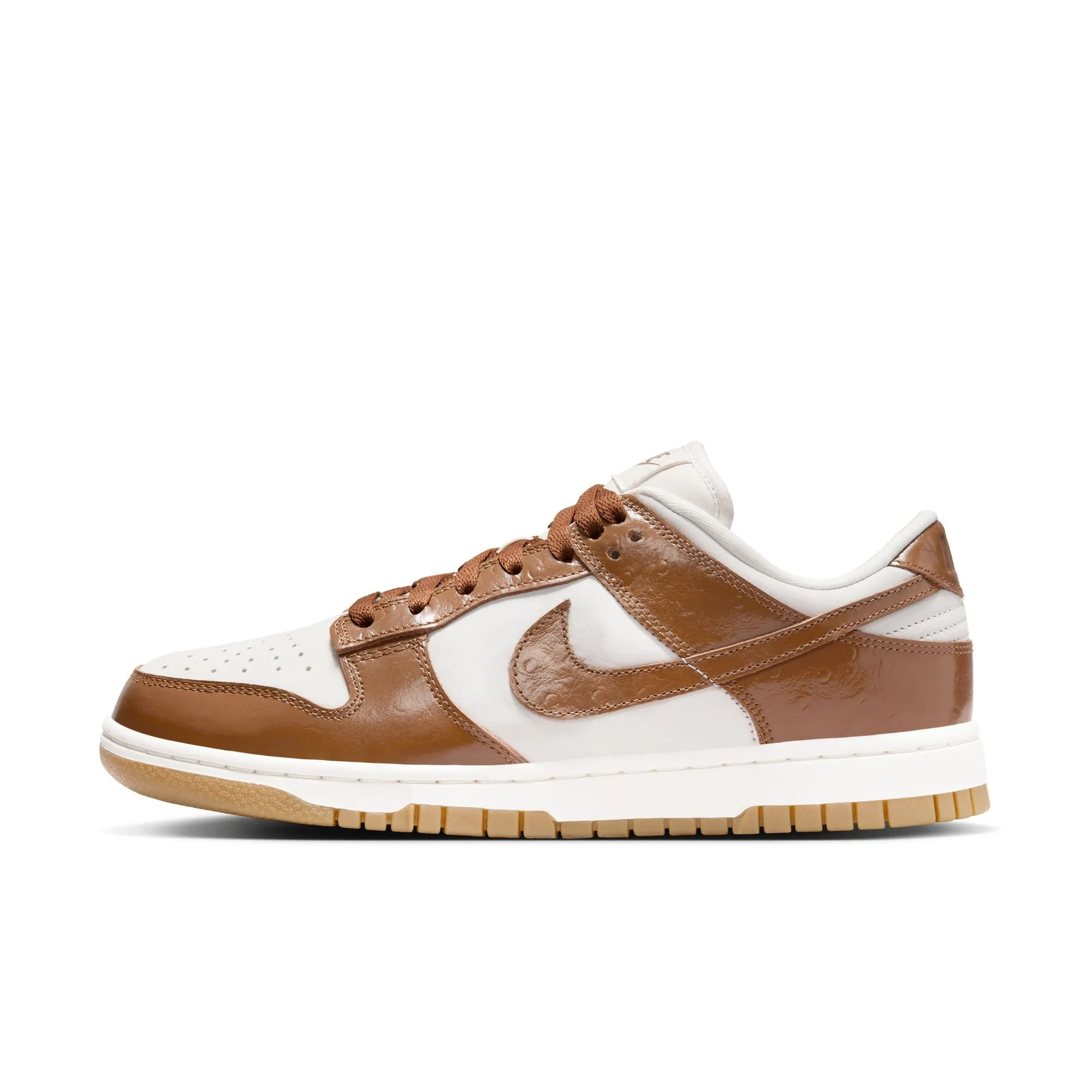 Women Nike Dunk Low LX 'Brown Ostrich' Running Style