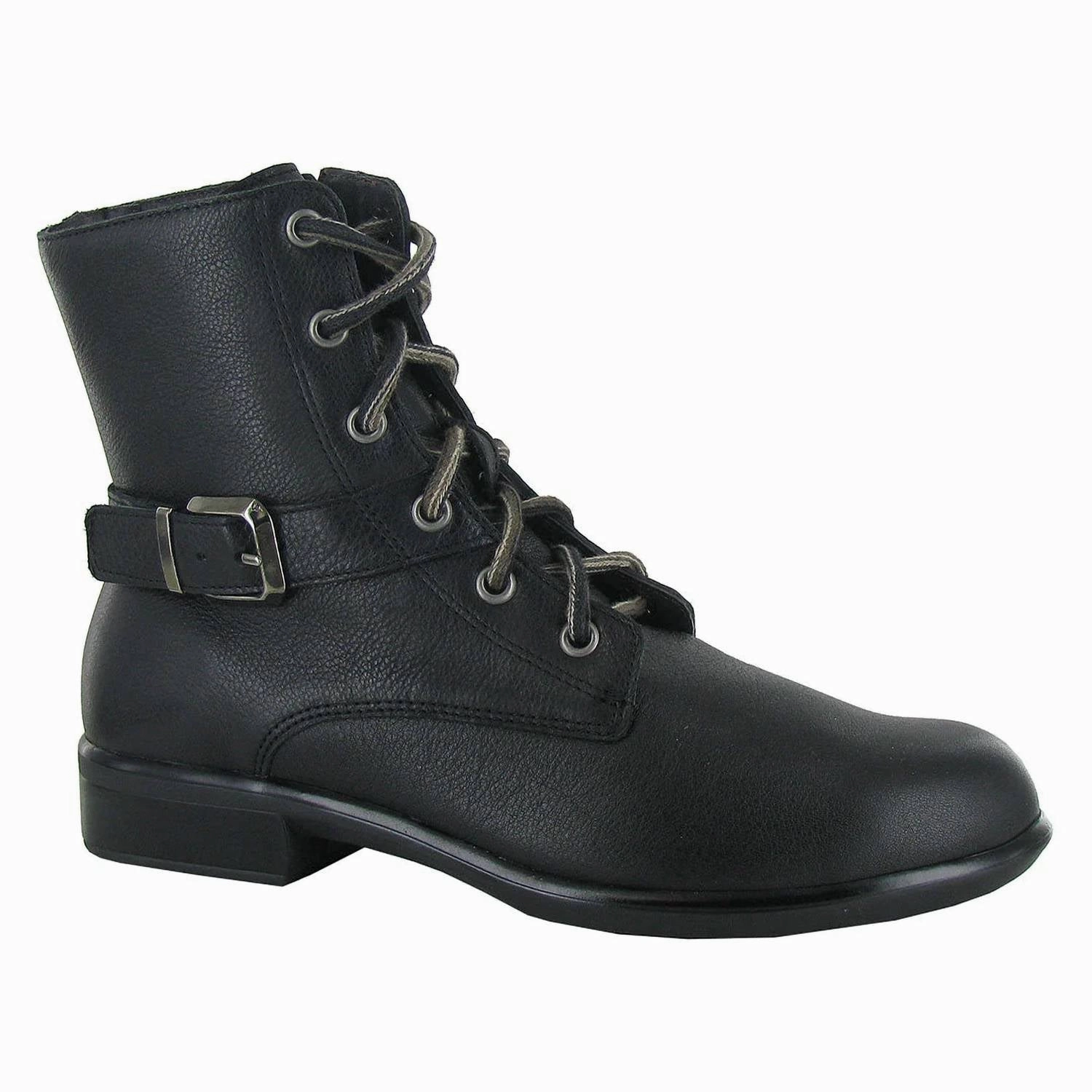 Women's Alize Soft Leather Boot In Black Holiday Feel Low Profile Rainy Day Commuter