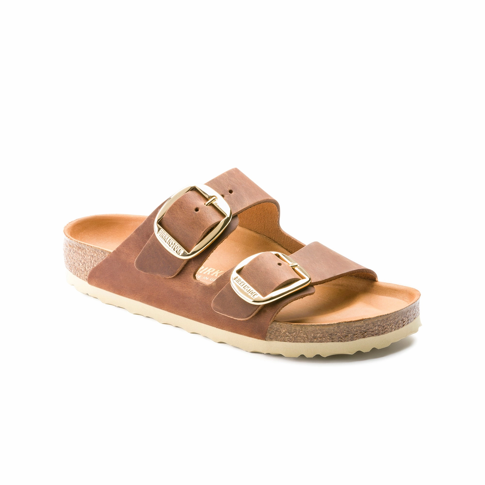 Breathable Upper Clean Edge Women's Arizona big Buckle Cognac 1011072