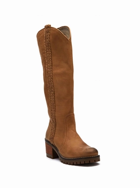 Women's Blume Knee High Boots In Taupe Thermal Core Weekend Camping