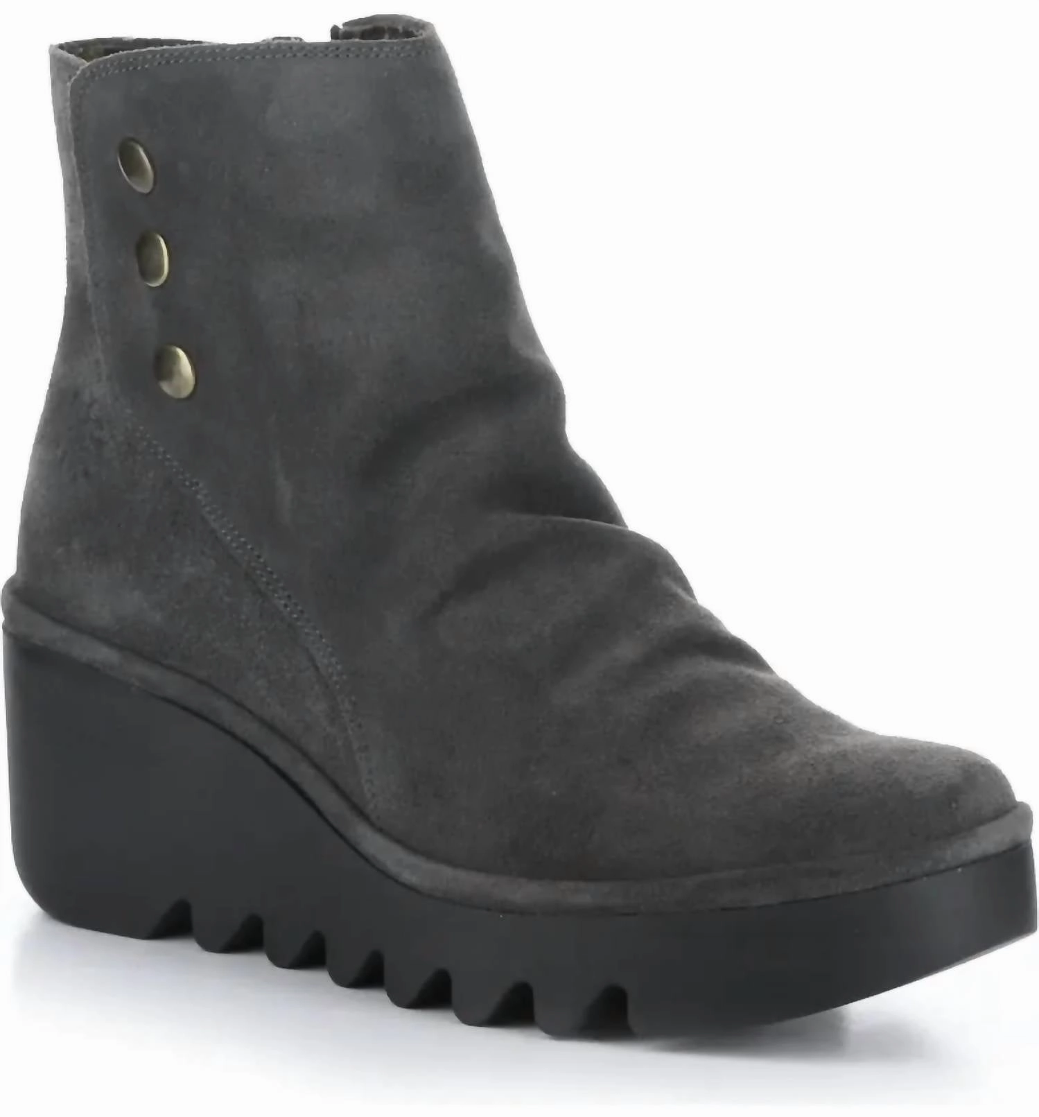 buckle Classic Design Women's Brom Zip Up Ankle Boots In Oil Suede Diesel