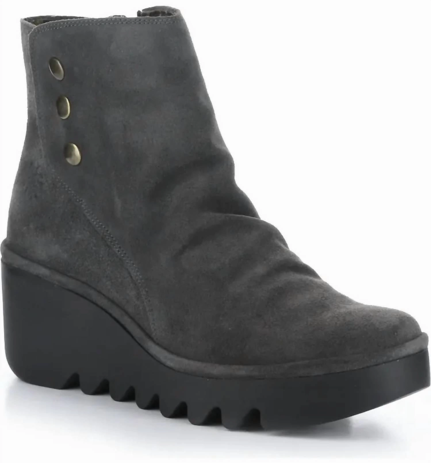 Soft Interior Women's Brom Zip Up Ankle Boots In Oil Suede Diesel