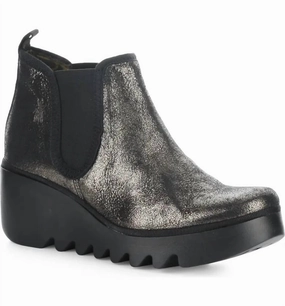 Women's Byne Zip Up Ankle Boots In Graphite Practical Use