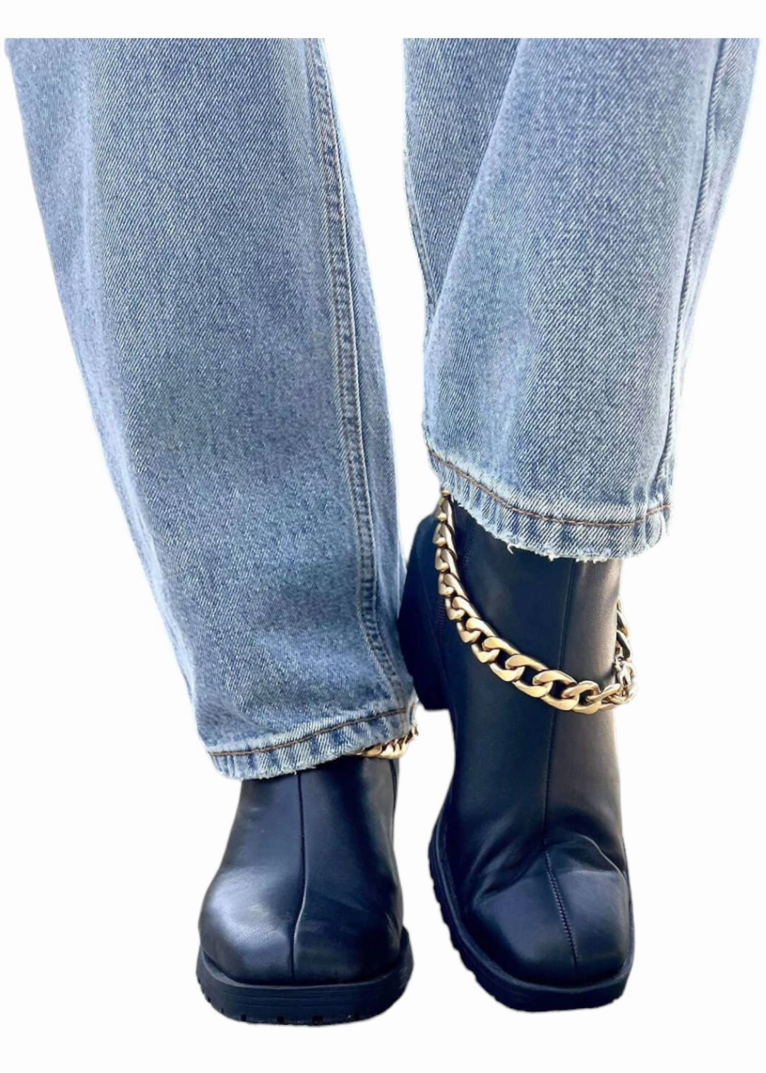 All Weather Functional Minimalist Women's Chained To You Boots In Black