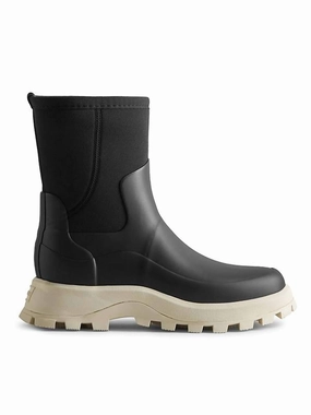 Women's City Explorer Short Boot In Black/shaded White RubberOutsole