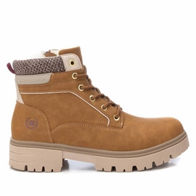 High Traction Women's Combat Booties In Camel