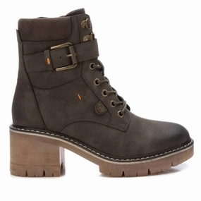 Lightweight Design Women's Combat Booties In Kakhi