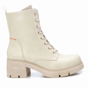 Women's Combat Boots In Ice Easy Care