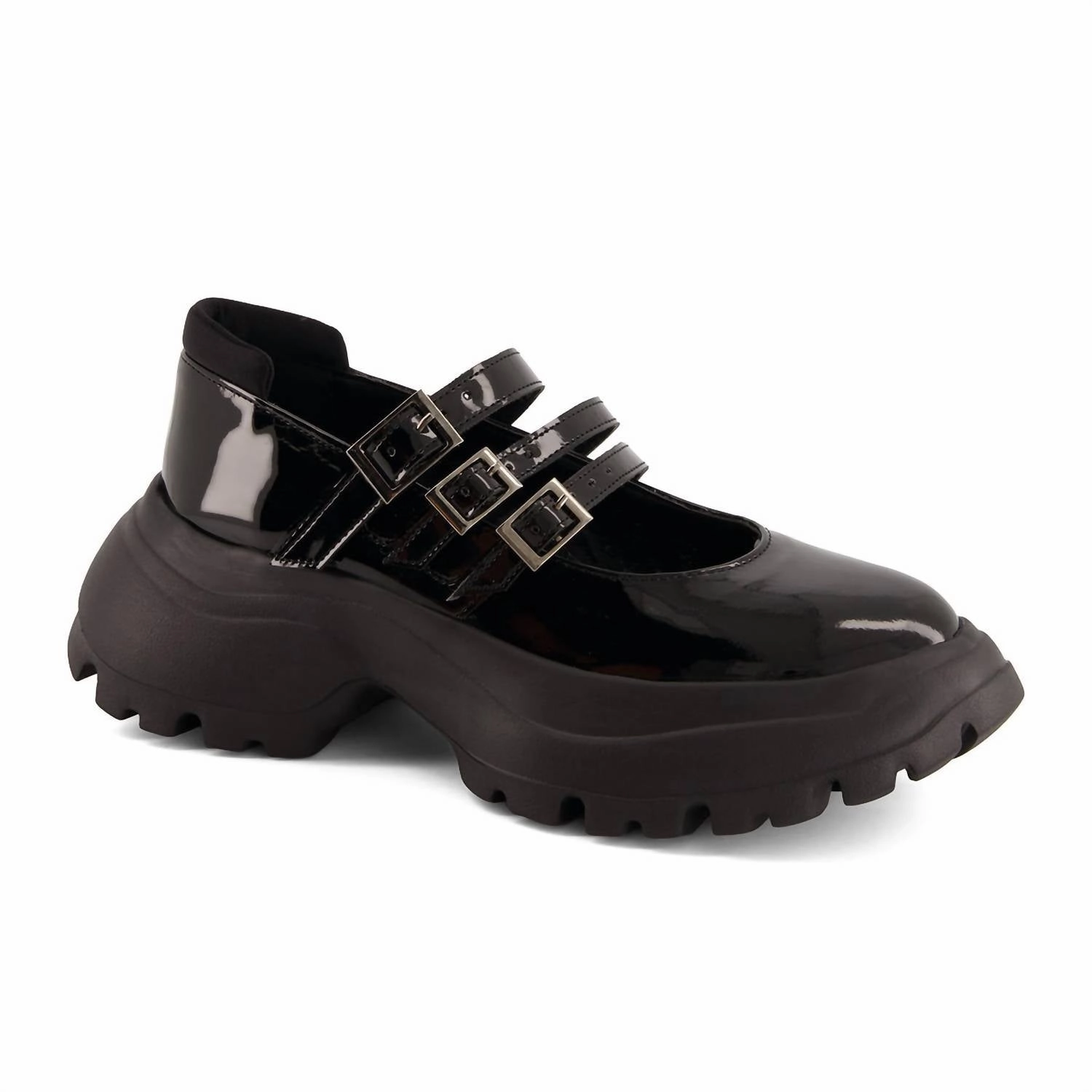 Women's Combat Mary Janes Shoes In Black Functional Style Reliable Fit