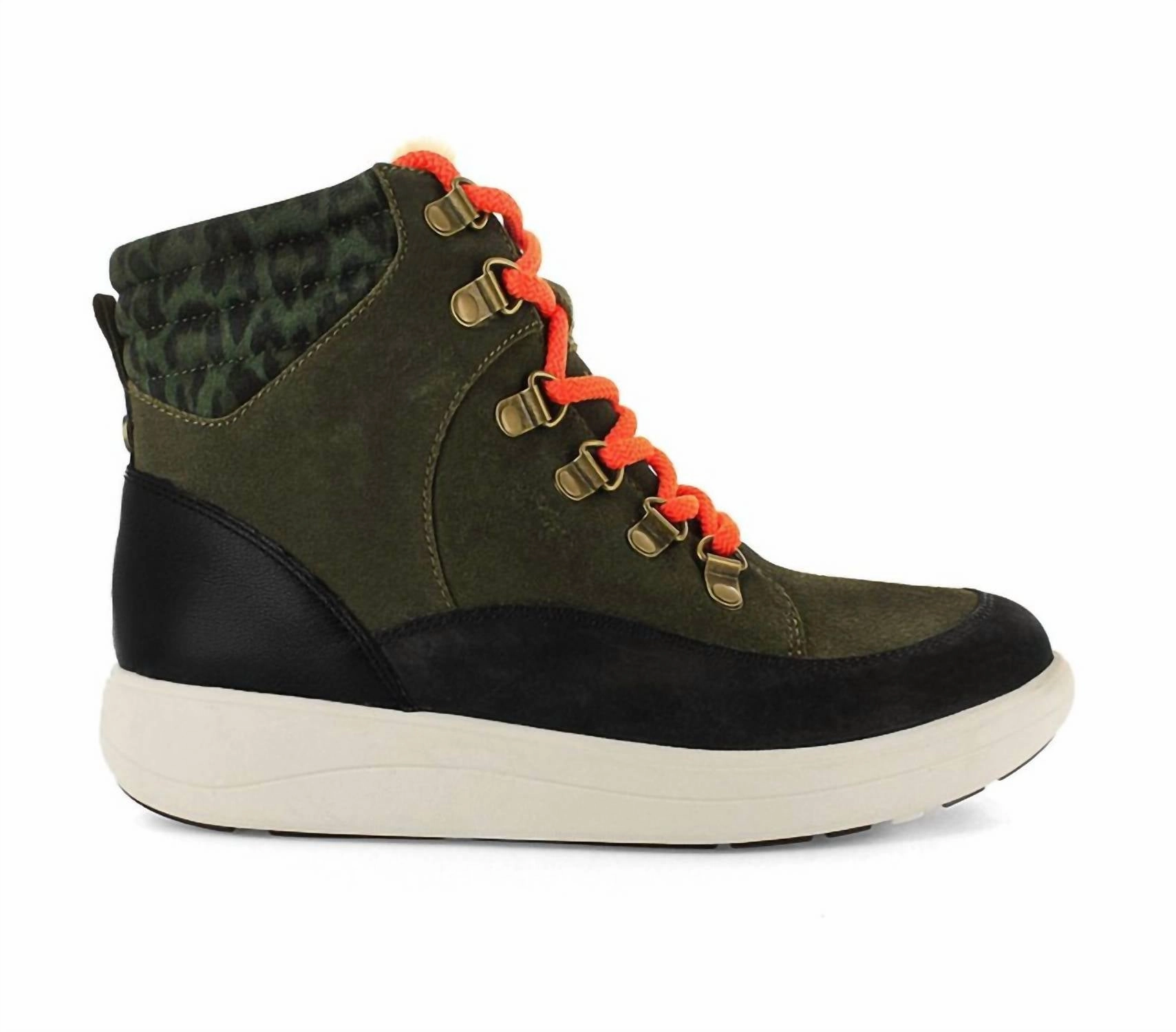Women's Cotswold Boots In Moss Smooth Form Comfortable Stability