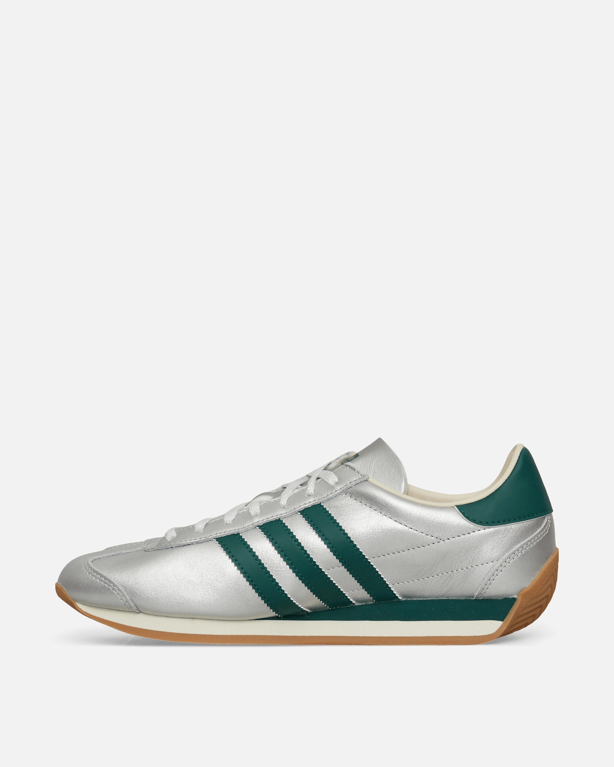 Everyday Favorite Active Design Women's Country OG Sneakers Silver Metallic / Collegiate Green