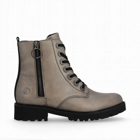 Women's D8671-91 Boots In Dirty Silver Mud Resistant Trail Exploration Flexible Comfort