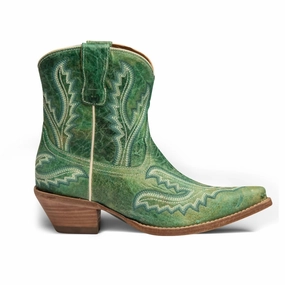 Women's Eleanor Leather Cowgirl Boots In Turquoise Travel Light Comfortable Stride