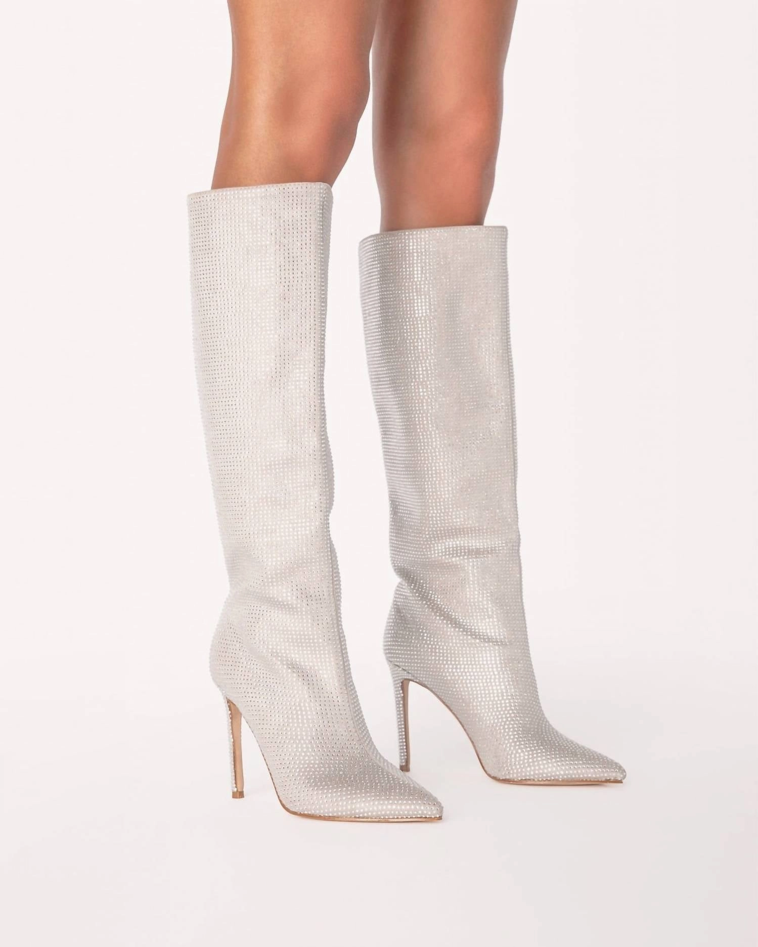 Party time Groom Women's Emarie Boot In Silver Diamante