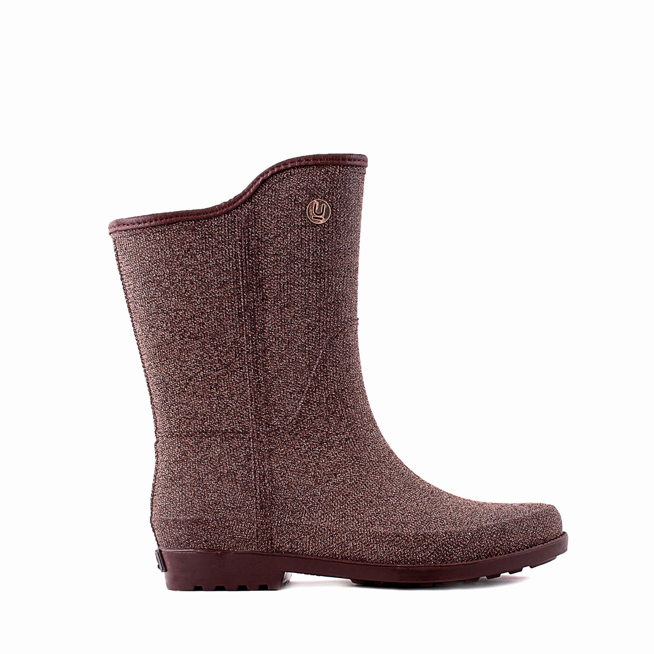 zipper Women's Fabric Touch Rain Boots By Ulan