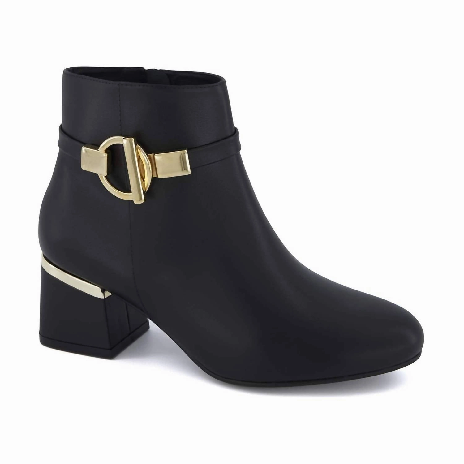Women's Fashion Boots With Side Zipper In Black Cushioned Step Urban Commute