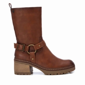 Women's Faux Leather Boots In Camel Anti Odor Daily Walks