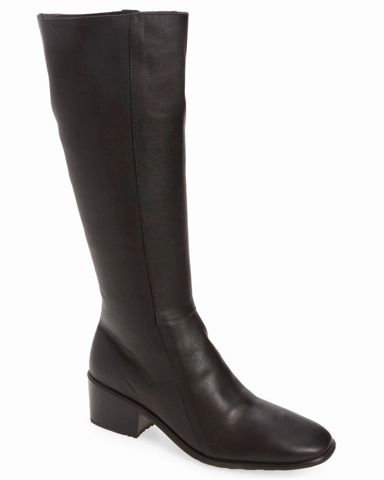 Anti Odor Rural Traveler Insulated Urban Commute Women's Gift Calf Boot In Soft Black Leather