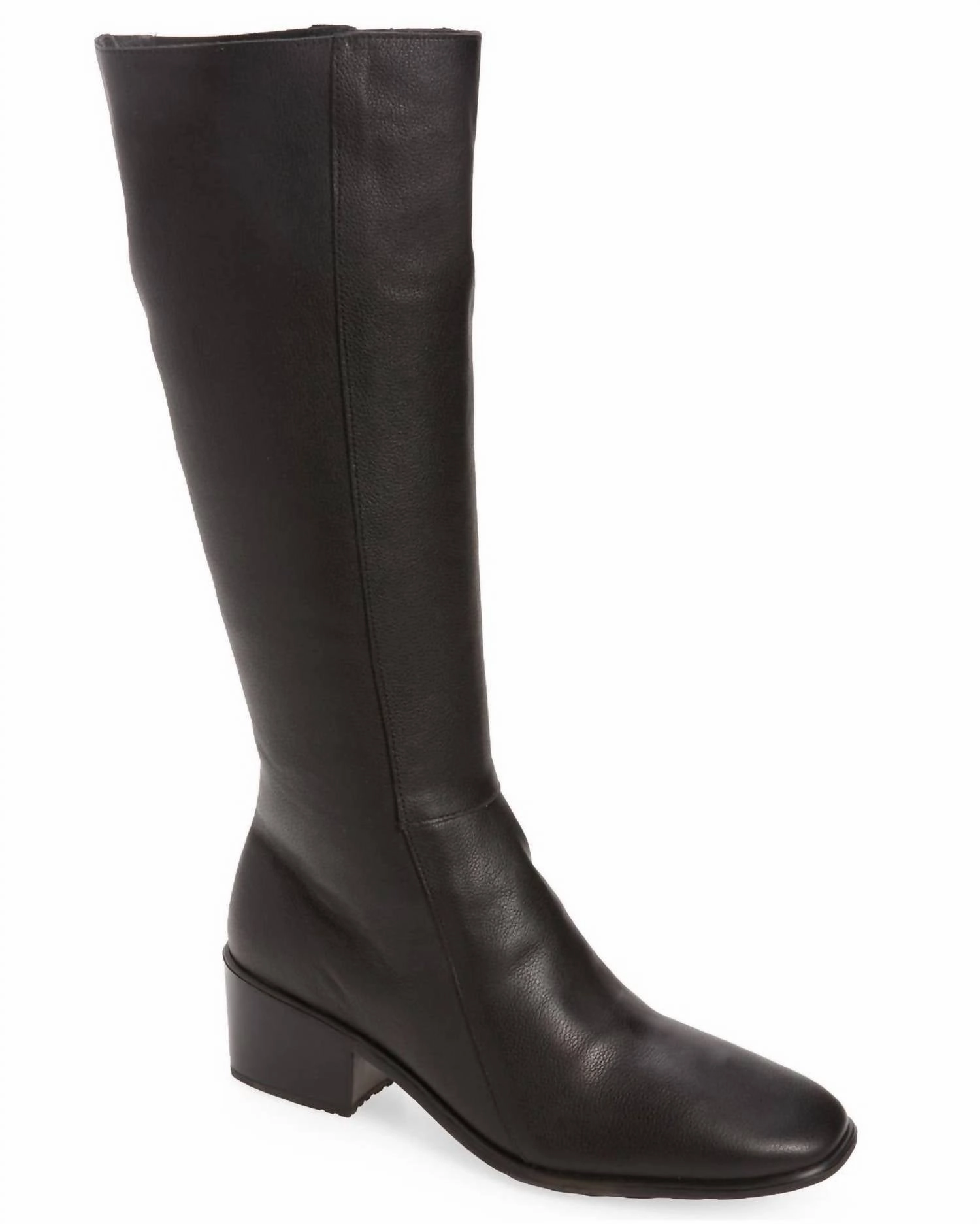 Women's Gift Calf Boot In Soft Black Leather Low Profile Winter Walker