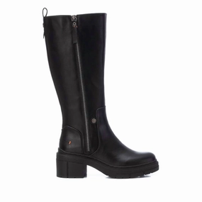 Women's High Heel Boots In Black Breathable Comfort Seeker