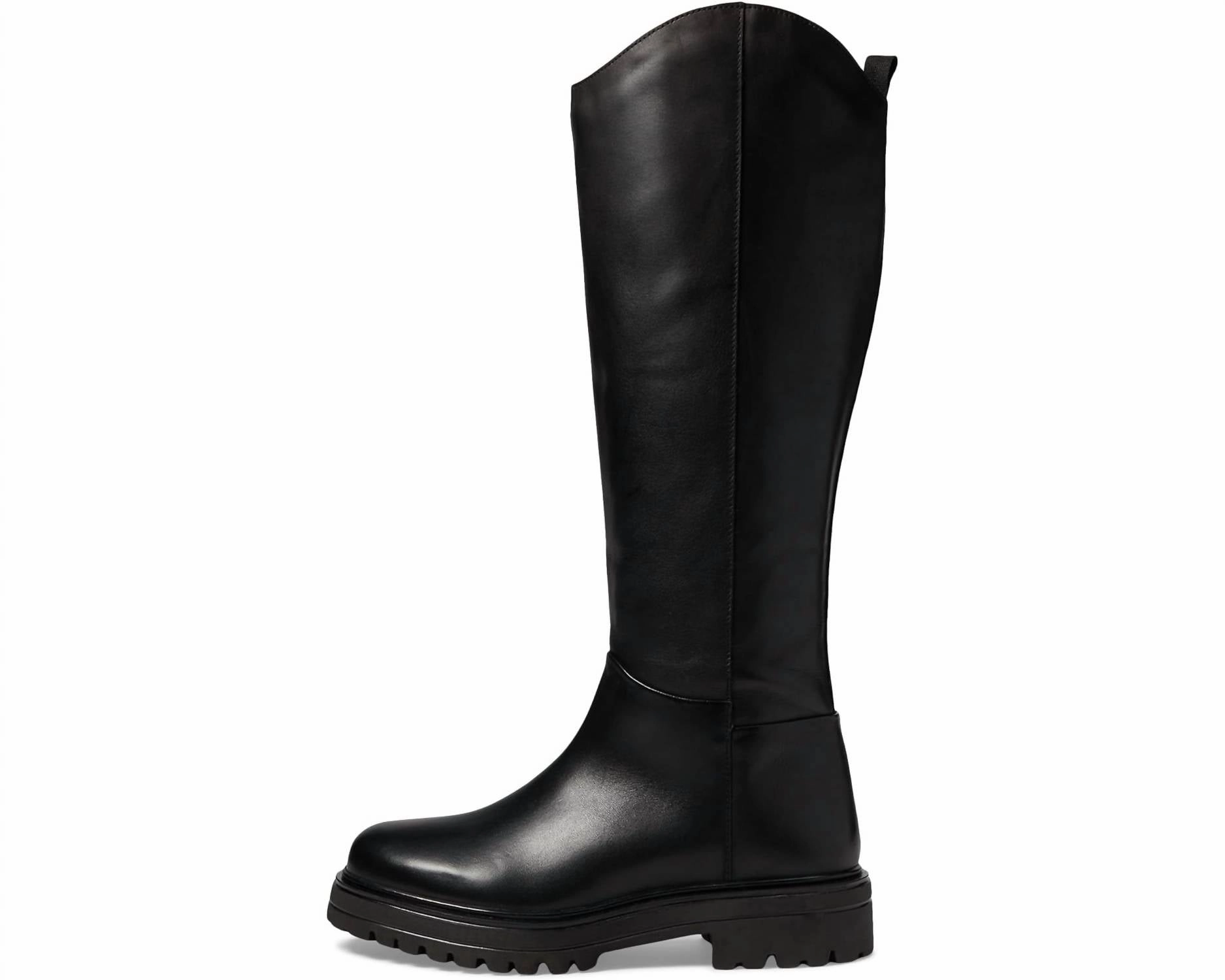 Women's Jane Motorcylce Boots In Black Cushioned Step Rough Terrain