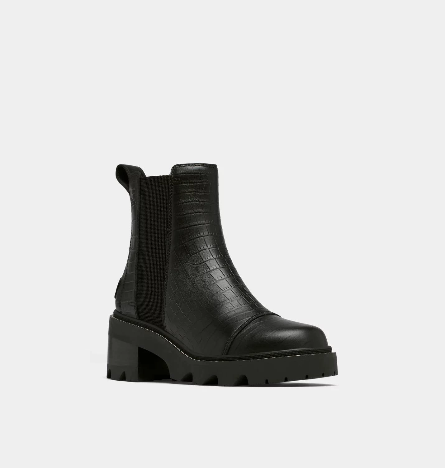 Women's Joan Now Chelsea Boots In Black/tawny Buff Rugged Built City Walking Durable Shell All Day Wear
