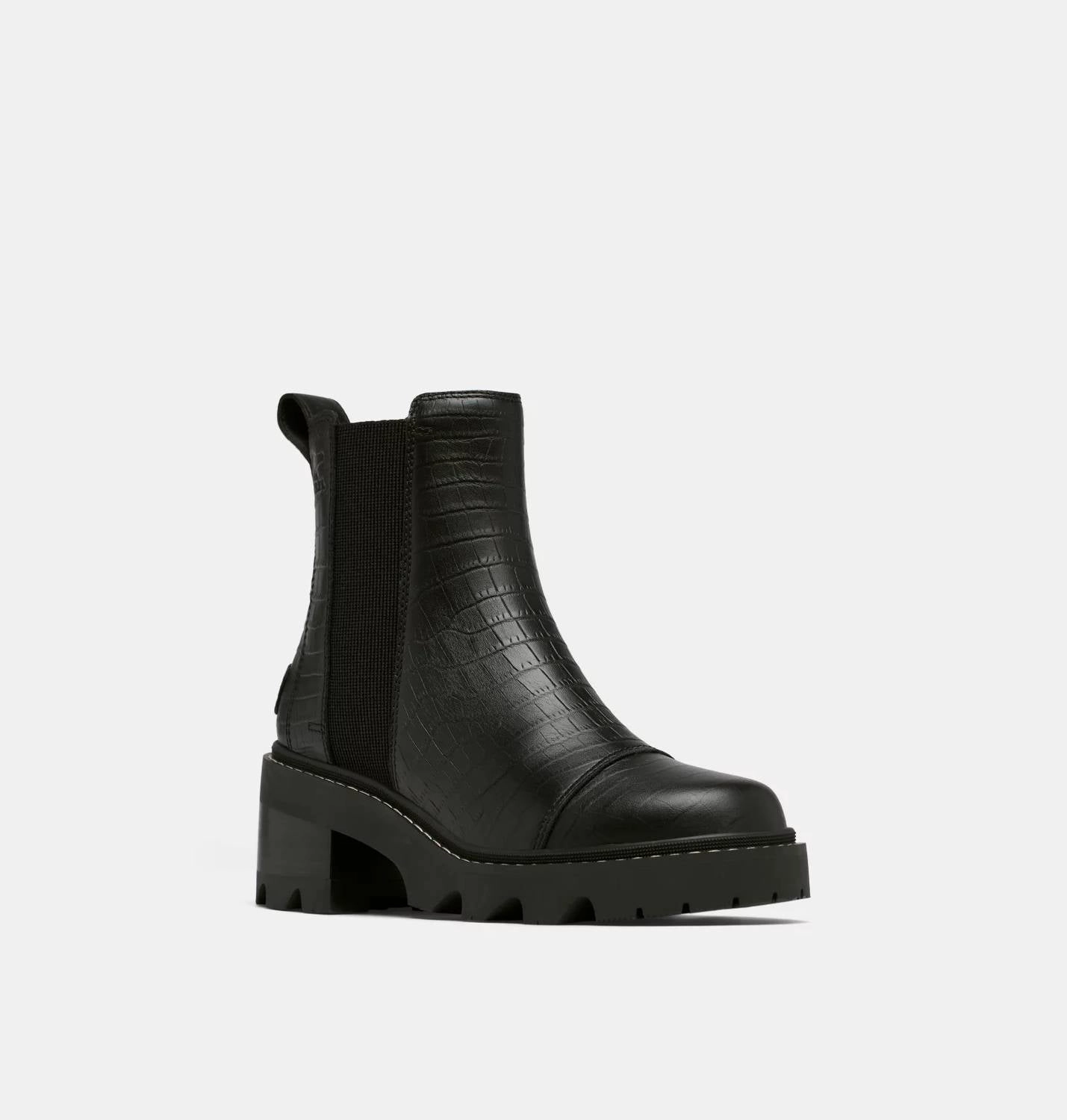 Women's Joan Now Chelsea Boots In Black/tawny Buff Soft Step No Laces