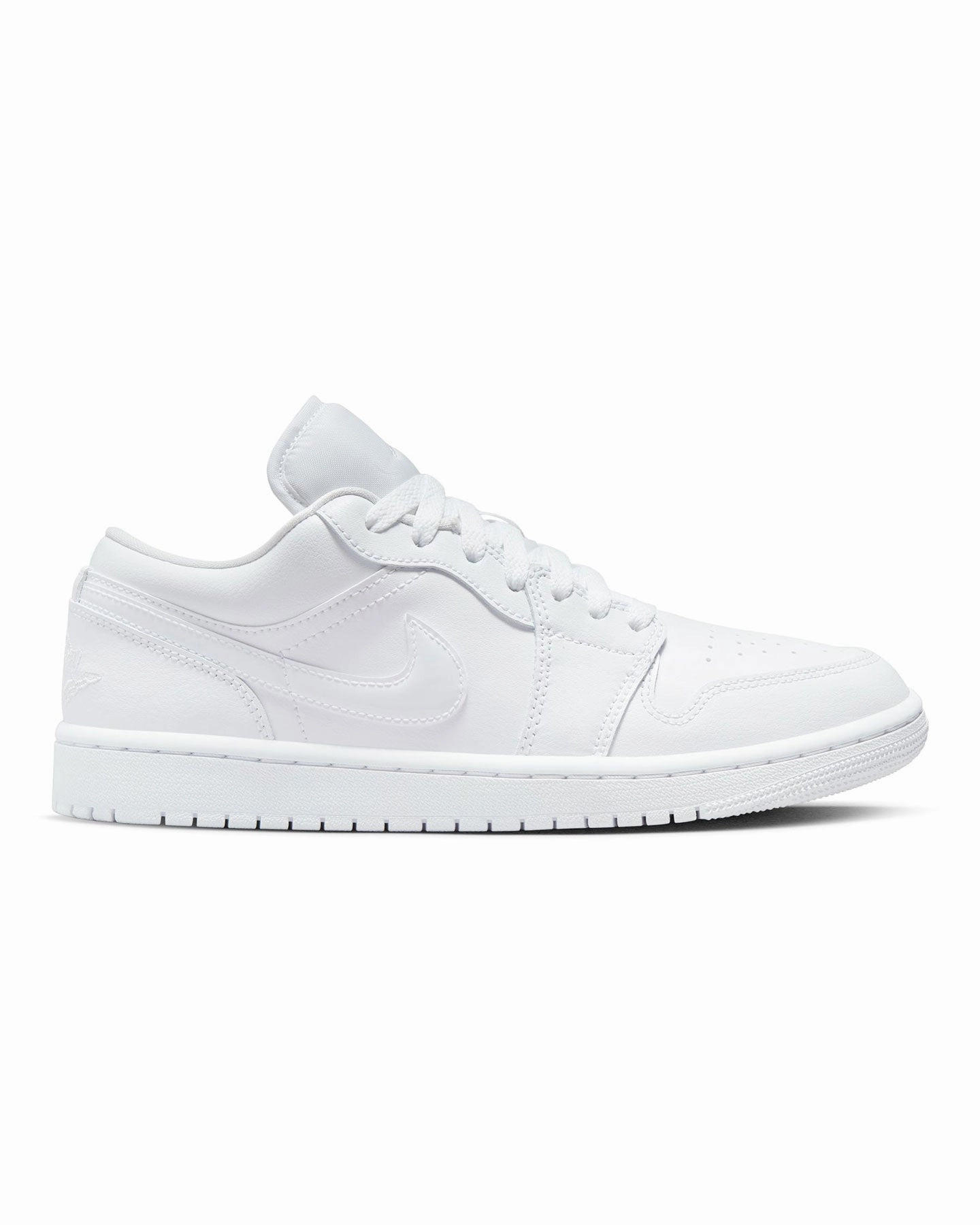 Minimal Pressure Speed-Friendly Women's Jordan 1 Low - White / White
