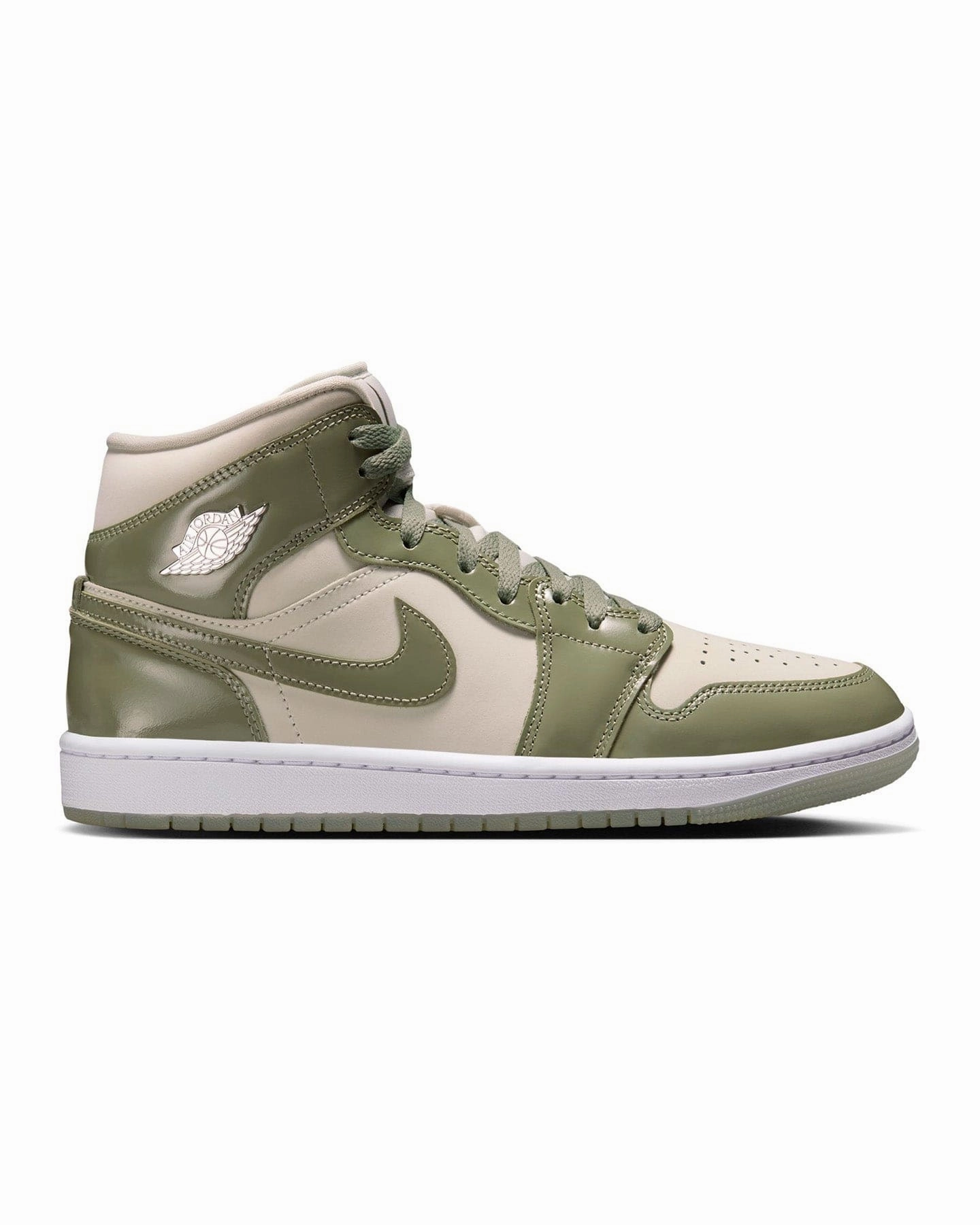 Women's Jordan 1 Mid SE - Sea Glass / Oil Green Sweat Resistant