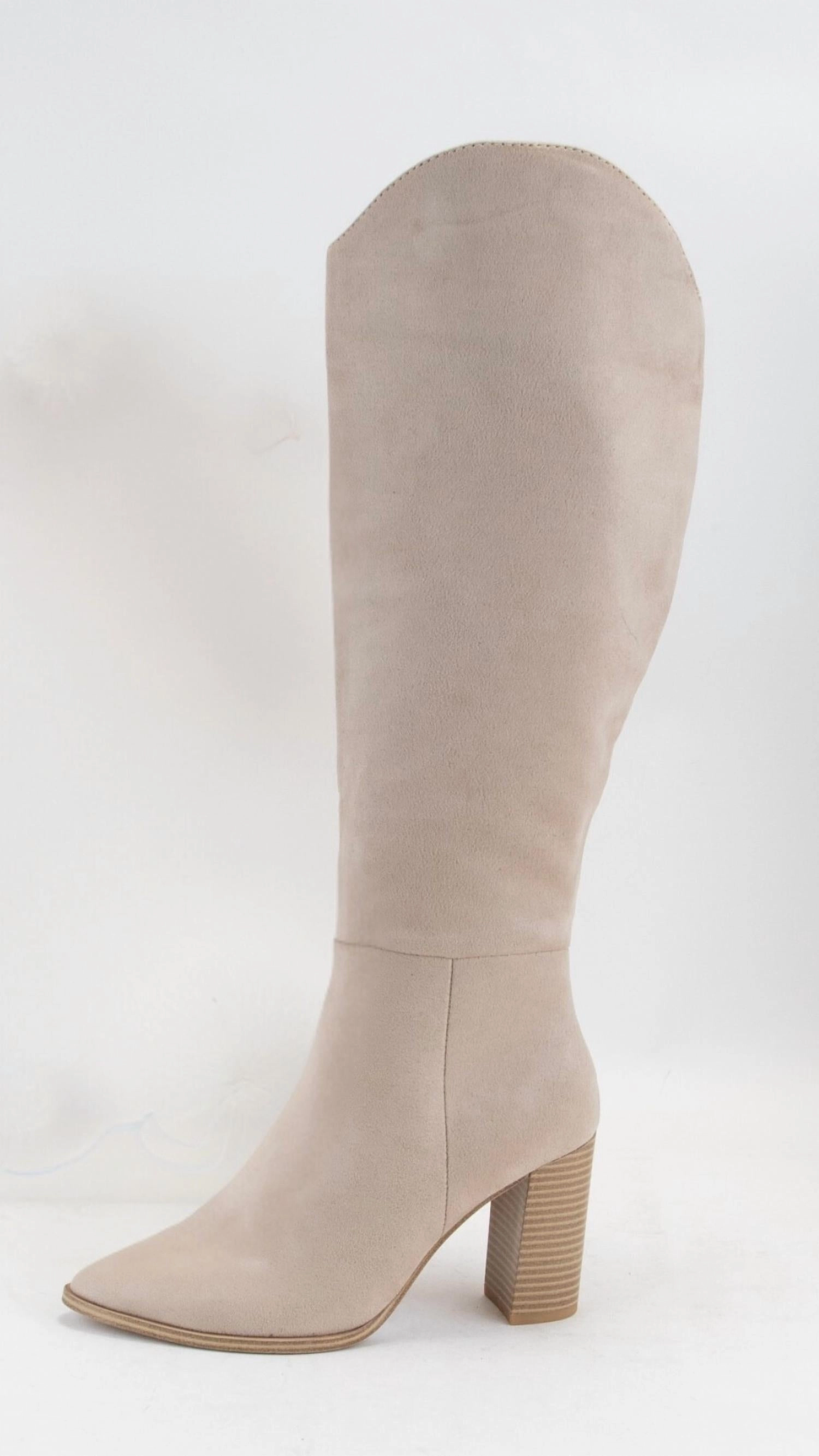 Thermal Core Morning Walk Women's Knee High Suede Boot In Clay