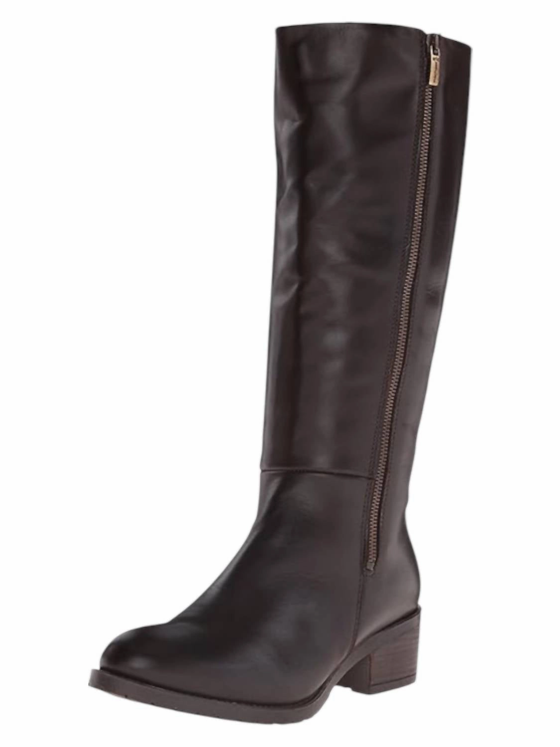 Grippy Outsole Rough Terrain Women's Lauren Waterproof Tall Leather Boots In Brown