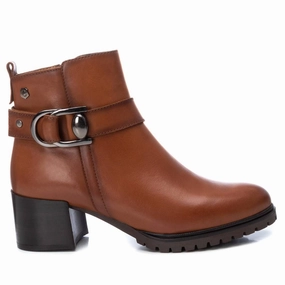 Grey Storm Multi-Season Wear Women's Leather Booties By XTI