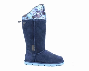 Warm Insulation Women's Mongol 19 Tall Boots In Blue