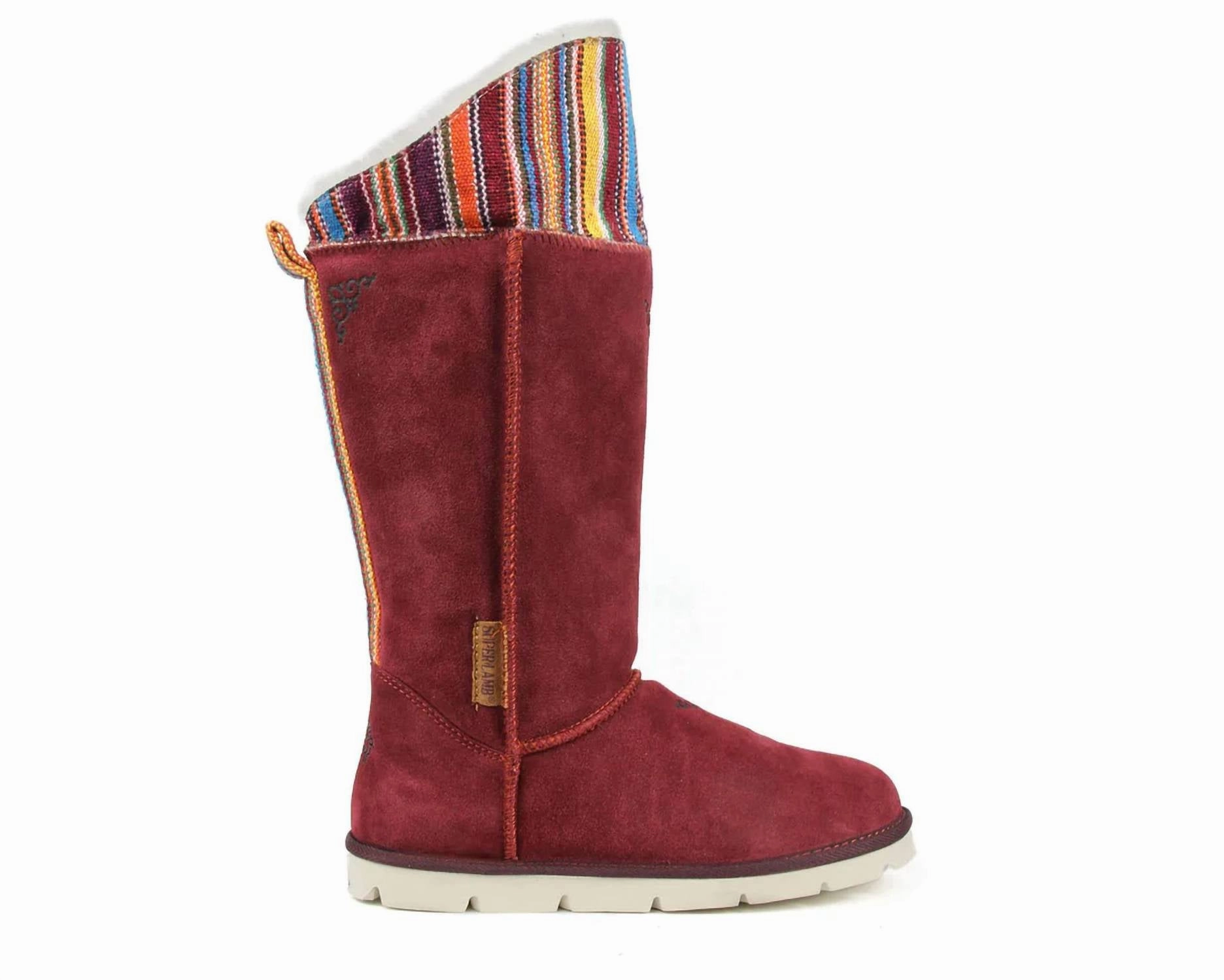 Mud Defense Reinforced Form Mountain Hike Women's Mongol 19 Tall Boots In Burgundy