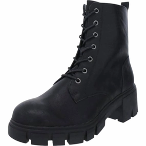 Thick sole Moisture   Wicking Women's News Boots In Black