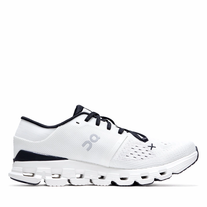 Women's On Cloud X 4 - Ivory/Black hard - ground shoes