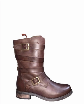 Durable Shell Rainy Day Commuter Tactical Build Women's Parigi Knee High Boot In Brown